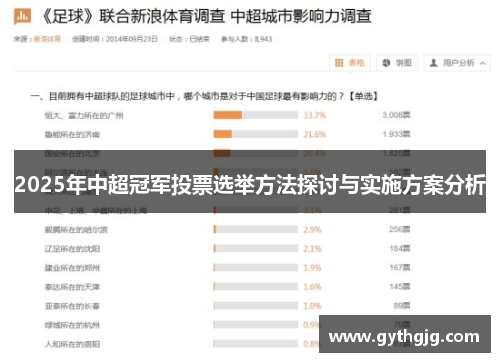 2025年中超冠军投票选举方法探讨与实施方案分析